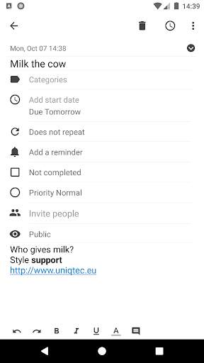 Tasks & Notes screenshot 2