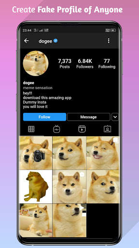 Dummy App - Fake Chats Post Profile Story Prank screenshot 1