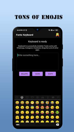 Fonts Keyboard - 100  Fancy Fonts & Emoji Keyboard screenshot 7