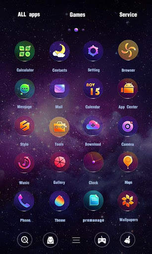Starry Sky Go Launcher Theme screenshot 3