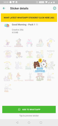 Animated Good Morning Stickers for WhatsApp screenshot 3