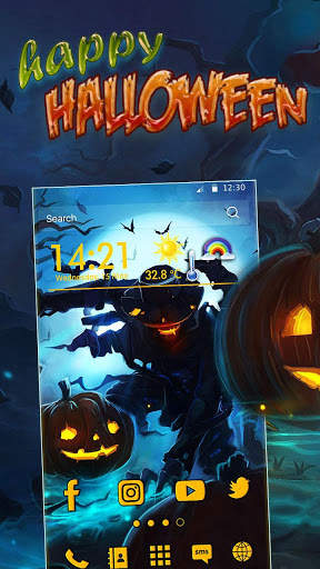 Halloween, Mask Themes, Live Wallpaper screenshot 1