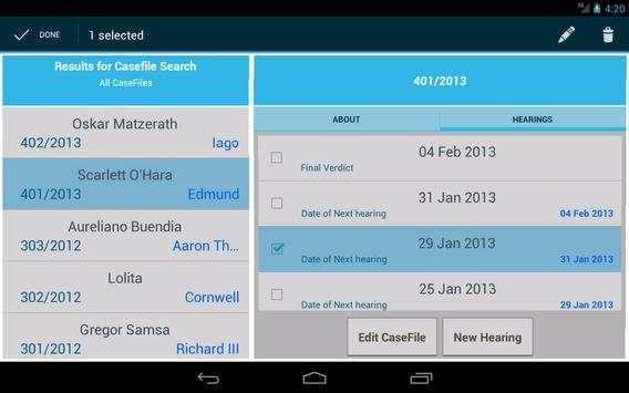 Dike trial: Calendar 4 Lawyers screenshot 12