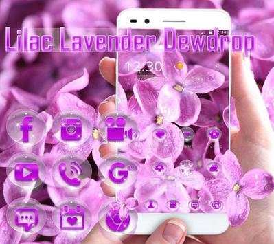 Lilac lavender dewdrop theme screenshot 1