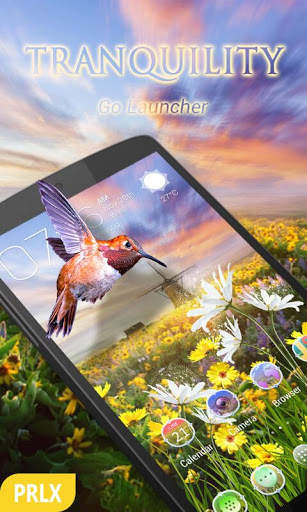 Tranquility Parallax Go Launcher Theme screenshot 1