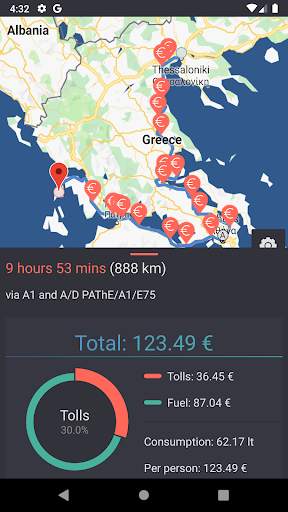 Travel Cost (Greece) screenshot 3
