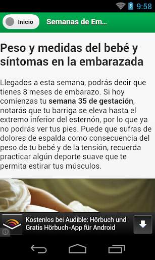 Semanas de Embarazo screenshot 4