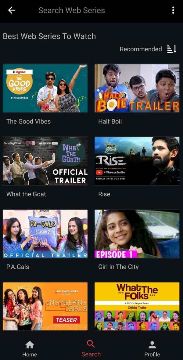 Bingr : Binge Web Series screenshot 2