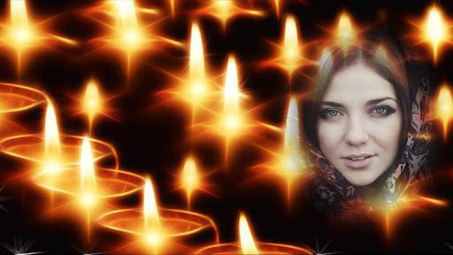candle flame light photo frame costume editor screenshot 7