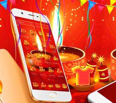 Red Happy Diwali Theme screenshot 2