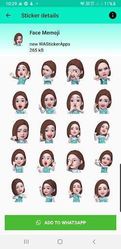 moving stickers for whatsapp - ice girl stickers screenshot 4