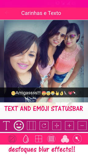 Insta❤Square Carinhas e Texto em fotos tipo Snap screenshot 3