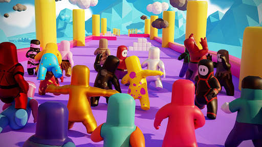 Among Guys: fall racing games. Epic race fun games screenshot 1