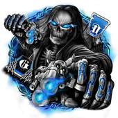 Death Skull Gun Fire 10001027