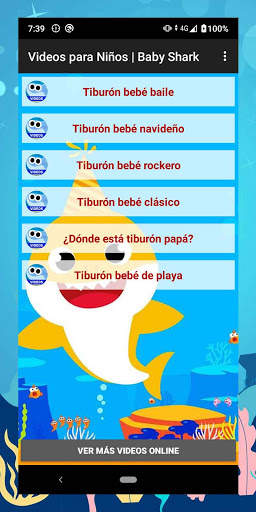 Videos para niños de Baby Shark screenshot 1
