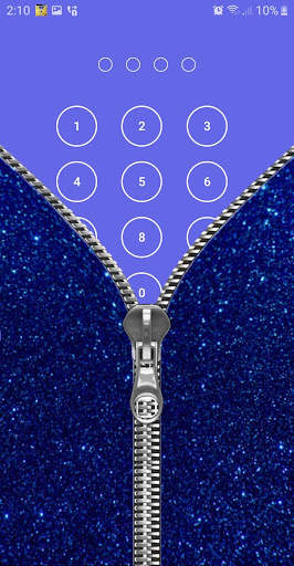 Glitter Zipper Lock Screen screenshot 7