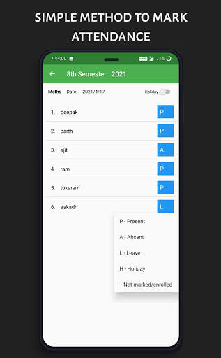 Daily Attendance - Simple Attendance App screenshot 4