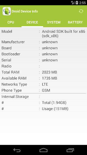 Droid Device Info screenshot 3