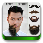 Man Hair Mustache Style Free icon