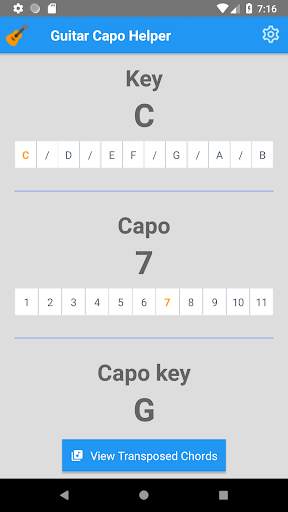 Guitar Capo Helper screenshot 1