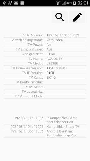Controller für Sharp Aquos LE TV screenshot 5