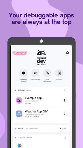 android dev launcher screenshot 2