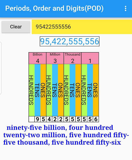 Place Value Calculator скриншот 1