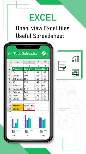 Word, Document, Office Reader: Docx, Excel, Slide скриншот 3
