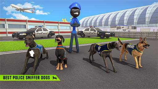 Stickman Police Dog Chase Crime Simulator screenshot 5