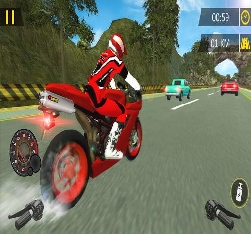 Moto Bike Racing: Endless Traffic Racer 🚵‍♀️ screenshot 7