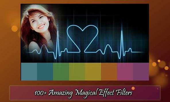 Blue Romantic Heart Photo Frame screenshot 6
