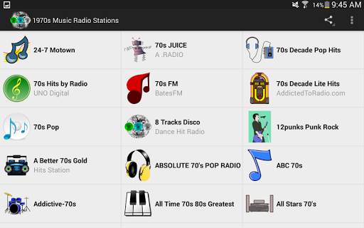 1970s Music Radio Stations screenshot 7