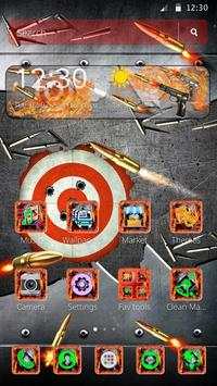 Bullet Gun Fire War Launcher Theme screenshot 1