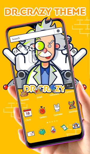 Dr.crazy HD cartoon theme for Galaxy M30 2019 screenshot 2