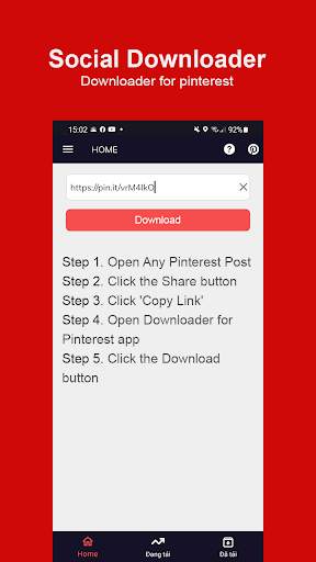 Video downloader for pinterest screenshot 1