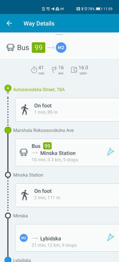 EasyWay public transport screenshot 7