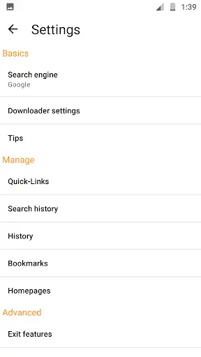 GinxDroid Browser with Download Manager screenshot 7