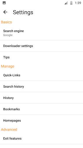 GinxDroid Browser with Download Manager screenshot 7