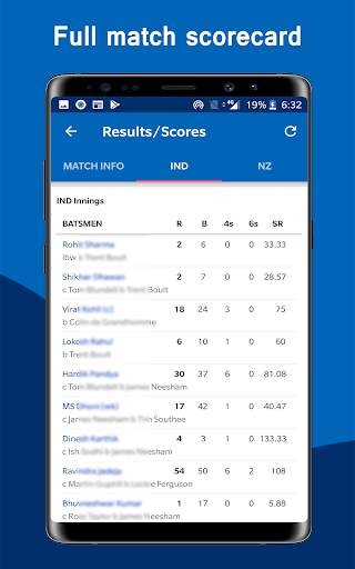 Cricket Cup 2019 Time Table Schedule Live Score screenshot 10