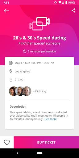 LoveScan - Speed Dating Video Chat скриншот 3