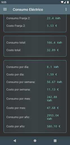 Consumo Eléctrico screenshot 3