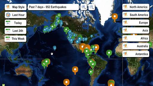 Live Earthquake Map screenshot 5