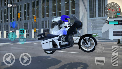 Police Motorcycle Drive Sim screenshot 3