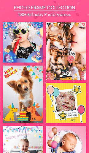 Birthday Photo Frame - Collage Maker & Bday Status screenshot 3