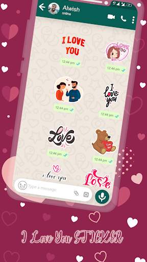 Romantic Sticker : i Love you Sticker For WhatsApp screenshot 2