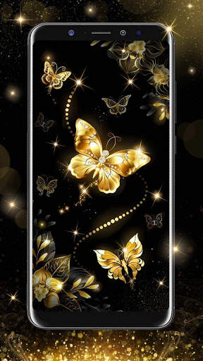 Gold Butterfly Live Wallpaper screenshot 5