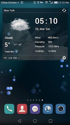 Desktop Weather Clock Widget screenshot 2