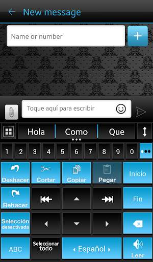 THEME AI TYPE  BLACK BLUE screenshot 2