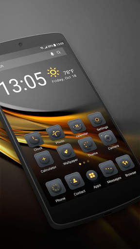Blackgold Launcher theme for you screenshot 2
