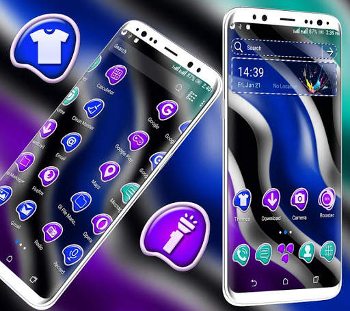 Candy Waves Launcher Theme screenshot 2